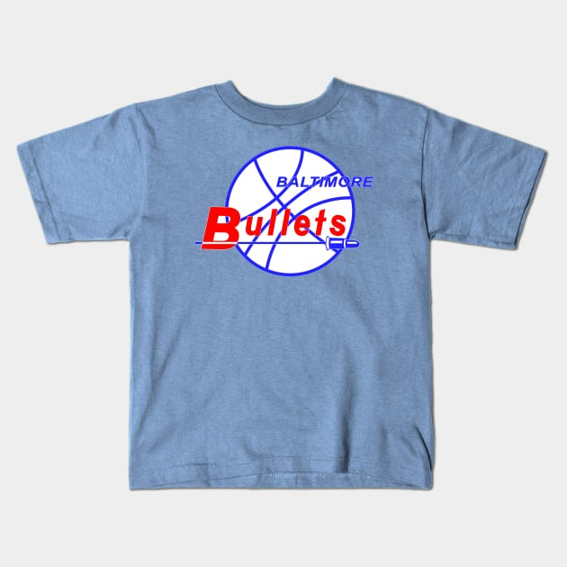 DEFUNCT - Baltimore Bullets Kids T-Shirt by LocalZonly